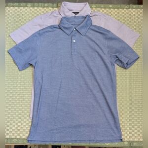 LNWOT Bundle of 2 Unbound Merino Wool Blend Polos Men's Size Small